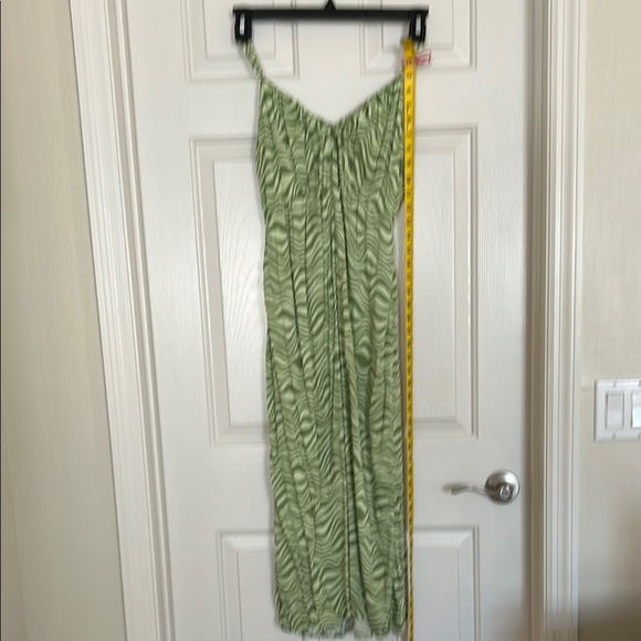 Wild Fable Green Animal Print Maxi Dress Sz L - Picture 5 of 13
